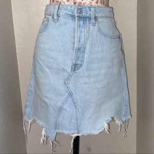 Free people Going Rogue Cotton Denim Skirt